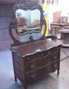 Refinished Dresser with Mirror