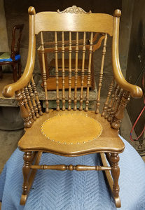 Wooden Rocking Chair - After
