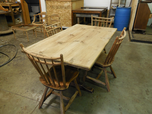 Large Wooden Table - Before